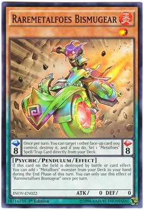 Amazon 遊戯王 英語版 Inov En022 Raremetalfoes Bismugear レアメタルフォーゼ ビスマギア ノーマル 1st Edition トレカ 通販