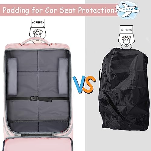 Car Seat Travel Bag, Padded Car Seat Bag for Airplane Travel with