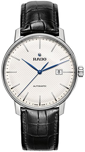 Rado Men's Coupole Classic Leather Swiss Automatic Watch, White (R22876015)