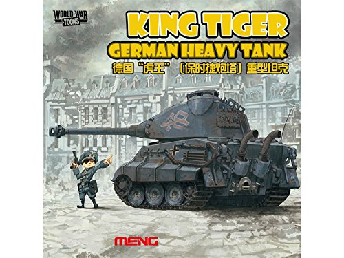 Meng Wwt-003 Model - German King Tiger (porsche Turret) World War Toons