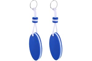 QYM 2 Pieces Floating Keychain, Float Buoy Boat Key Ring Buoyant Sports Key Chains for Boating Fishing Whitewater Rafting Canoeing Sailing, Kayaking, Swimming and Outdoor Sports(Blue)