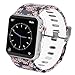 Antemart Replacement Band Strap for Apple Watch iwatch Series 3 Series 2 Series 1 Nike+ Hermes Edition 38mm 42mm, Printed Silicone Bracelet Wristband