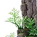 Aquarium Mountain View Stone with Tree, Rock Betta Hideout Cave Mountain Landscape Fish Tank Decoration
