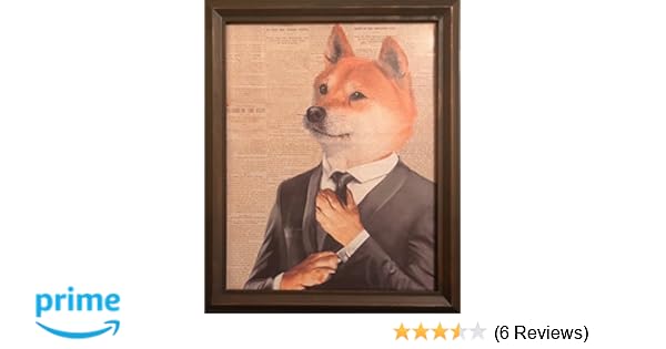 Spiffy Shiba Vintage Dictionary Art Print