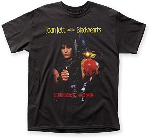 Joan Jett - Mens Cherry Bomb T-Shirt, Size: X-Large, Color: Black