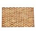 Luxury Roll-Up Bamboo Wood Bath Shower Spa Sauna Mat(28x18x0.2inches)