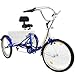 Happybuy 24 Inch Adult Tricycle Series 7 Speed 3 Wheel Bike Adult Tricycle Trike Cruise Bike Large Size Basket for Recreation, Shopping,Exercise Men’s Women’s Bike (Blue)thumb 1