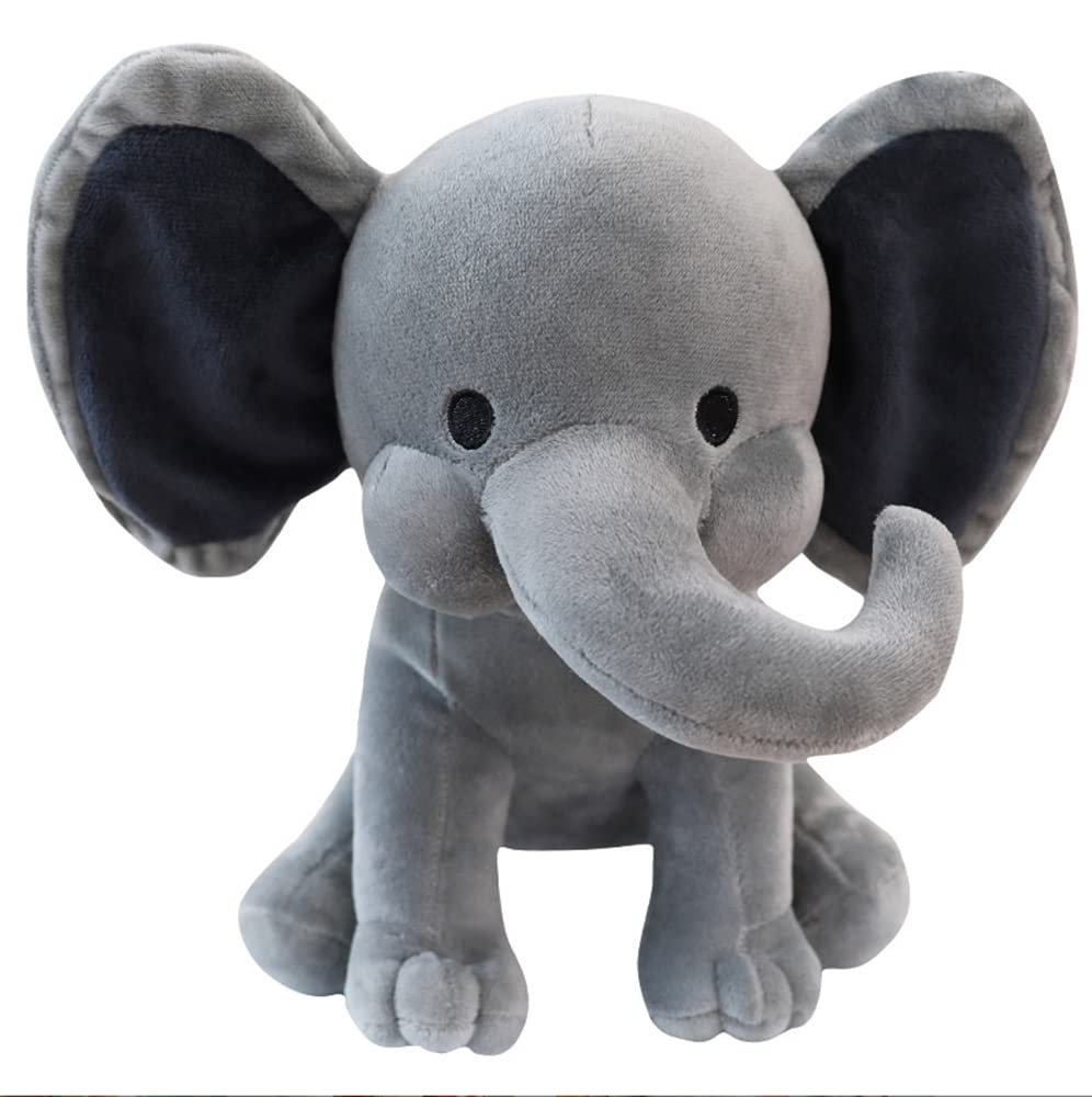 NatureMan Elephant stuffed animals - kawaii plushiesToys for Baby, Boy, Girls Plush Toys Gifts - Great for Nursery, Room Decor, 25cm (grey)