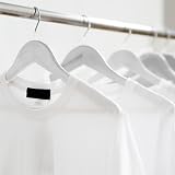 KEPLIN Wooden Coat Hangers 360 Rotating Hook 20 Pack White view 7