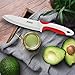 Jeslon 4 Piece Multi Color Ceramic Knives Set, 3-6 Inch Paring to Chef Knife, Healthy & Safe, Ergonomic Design, Easy to Clean, Not Rust, Ideal Gift