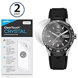 Tag Heuer Connected Screen Protector, BoxWave [ClearTouch Crystal (2-Pack)] HD Film Skin - Shields From Scratches for Tag Heuer Connected
