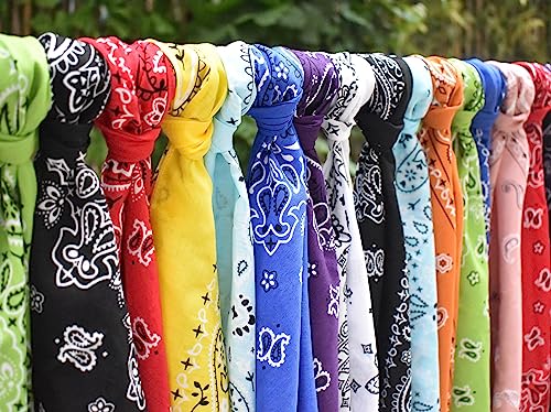 Every-ville Men's and Women's Cotton Bandana/Scarf, Pack of 1, 55 x 55 cm