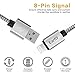 Lightning Cable, Earfly Lightning to USB Cable 6ft with Super High Speed USB 2.0 Charging Data Cables for iPhone7, 6s, SE, 6s plus, 6plus, 6,5s 5c 5, iPad Mini, Air, iPad, iPod . (Black+ White)