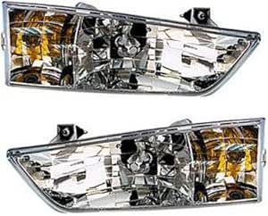 Headlight Set Compatible With 1998 Ford Windstar Left Driver And Right Passenger Side Halogen With Bulb S Automotive Amazon Com