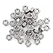 40PCS Metric M8-1.25 Hex Nuts, Coarse Thread Hexagon Nut, A2-70 (304) Stainless Steel Hex Nut Silver Tone