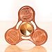 Spinner Fidget Spinner, Red Cooper EDC Fidget Spinner Hands Spinner With Ceramic Bearing, Smoothy Spins Up to 5 Mins- Coin Design