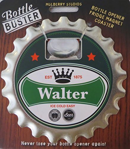 Mulberry Studio Bottle Opener Fridge Magnet Coaster All in One - Walter