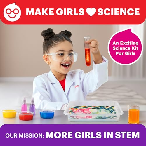Doctor Jupiter Science Experiments Kit for Girls Ages 4+ | Birthday Gift for 4-5-6-7 Years Old Girls | STEM Toys | Chemistry Set | 50+ Experiments Starter Series
