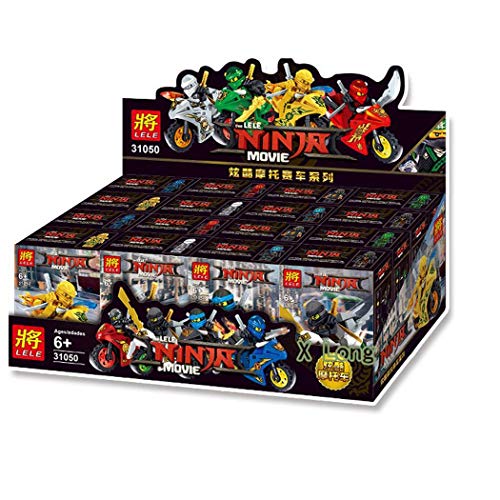 image for Lunir Cartoon Motorcycle Blocks Kids Educational Brick Building Sets T