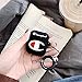 Coralogo Compatible with Airpods 1/2 Cute Case, 3D Cartoon Character Silicone Airpod Designer Skin Luxury Funny Fun Cool Keychain Design Cover Kids Teens Air pods Cases for Girls Boys (Black Winner)