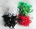 Cizoe Fascinators Hats for Women with Hair Clip Tea Party Hats Feather Wedding Headware Bridal Headpiece(1-Black)