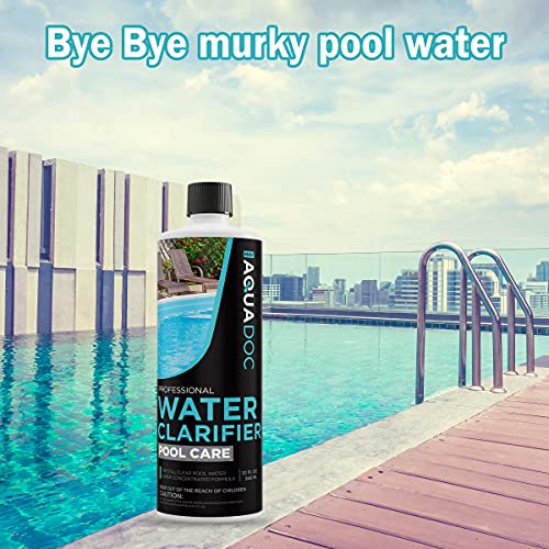 Pool Clarifier Liquid for Fast Acting Cloudy Water Treatment, Swimming