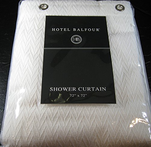 Hotel Balfour Premium Quality Fabric Shower Curtain White 100