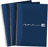 Oxford My Notes A4 Notebook Wirebound 200 Pages Navy Pack of 3