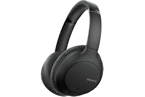 Sony Noise Cancelling Headphones WHCH710N: Wireless Bluetooth Over the Ear Headset with Mic for Phone-Call, Black