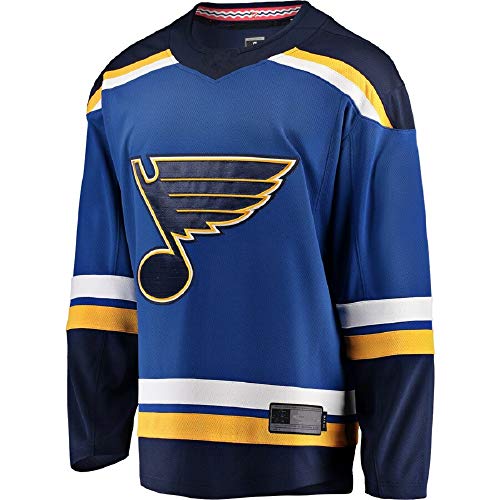 image for Wudu Embroidered Men Youth/Kids 50 Binnington Blues Hockey Jersey Fan 