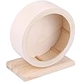 Hamster Wheel, Wooden Exercise Wheel Pets Funny Running Wheel Rest House Nest Play Toy for Gerbils Chinchillas Hedgehogs Mice