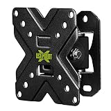 USX Mount TV Wall Mount Monitor Mount Bracket with Adjustable Tilt Swivel for 10inch to 26inch LED LCD OLED TVs and Monitors - VESA Size Up to 100x100mm and Weight Capacity Up to 22lbs-XMS002