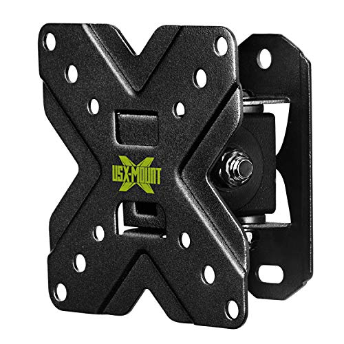 USX Mount TV Wall Mount Monitor Mount Bracket with Adjustable Tilt Swivel for 10inch to 26inch LED LCD OLED TVs and Monitors - VESA Size Up to 100x100mm and Weight Capacity Up to 22lbs-XMS002