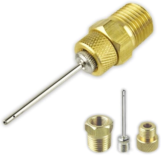 Professional Sports Ball Air Inflator Needle 3 pc Air Needle w/Adapter