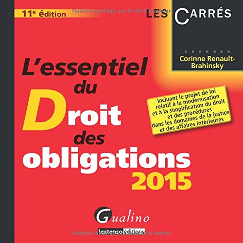 L' essentiel du droit des obligations 2015