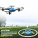 DROCON NINJA FPV Drone with 720P HD Wi-Fi Camera Live Video Feed 2.4GHz 6-Axis Gyro Quadcopter for Kids and Beginners with Altitude Hold, Foldable Arms, One Key Take off/Landing, Color Blue