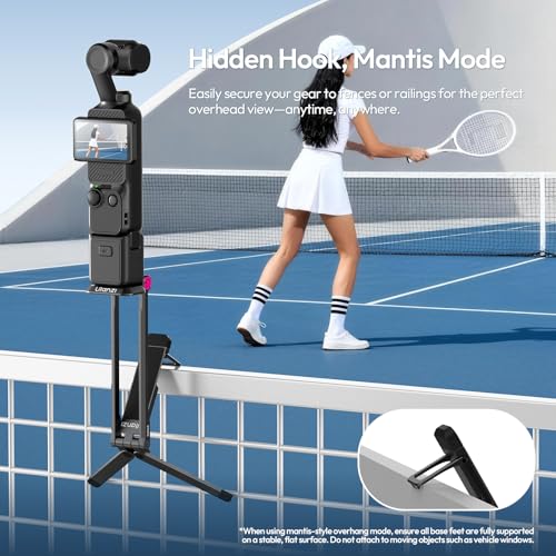 ULANZI MA66 Action Camera Tripod Mount Compatible with DJI OSMO Pocket 3, Quick Release Mount Tripod