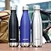 URPOWER Stainless Steel Water Bottle Vacuum Insulated Water Bottle Double Wall BPA Free Leak Proof Water Bottle Perfect Vacuum Water Bottle for Outdoor Sports Hiking Cycling Camping Picnics -17oz