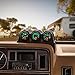 GlowShift Black Triple Dashboard Gauge Pod Compatible with Dodge Ram First Generation Cummins 1986-1993 - ABS Plastic - Mounts (3) 2-1/16