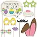 Big Dot of Happiness Hippity Hoppity - Easter Party Photo Booth Props Kit - 20 Count