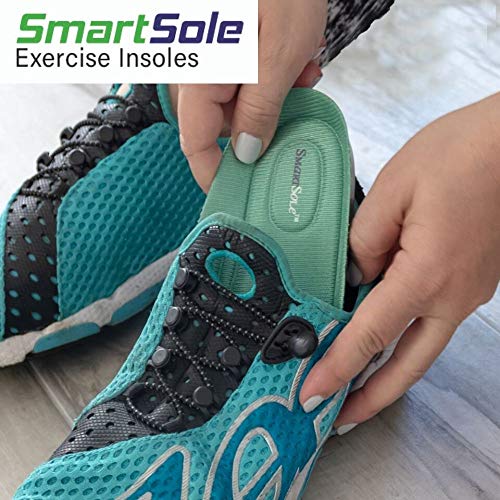 SmartSole Exercise Insoles for Plantar Fasciitis Relief. Heel Cup and