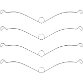 4 Pack S99140208 Bathroom Exhaust Fan Spring Clips for Fans | Compatible with ReVent RVL80,Nutone-Scovil for QT,QTN,RB,RN,XB,XN,ZB,ZN) Series, Stainless Steer Vent Fan Cover Spring Clips