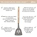 9 Pcs Kitchen Utensil Set Beech Wood Handles and Silicone Heads Cooking Utensils for Non-stick Cookware