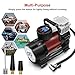 Portable Digital Tire Inflator – GOOLOO Electric 12V DC 150 PSI Auto Air Compressor Pump with Preset Pressure Shut Off Gauge and Emergency Light for Car Tyre, Motorcycle, Bicycle and Other Inflatable