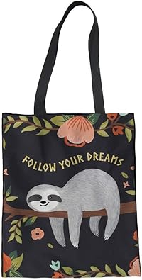 dog print tote bag
