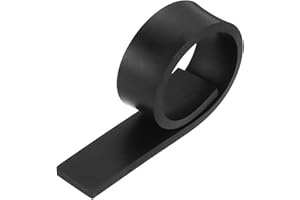 MECCANIXITY Solid Rubber Sheet 1/4" Thick x 1" Wide x 10" Long, Anti-Slip Neoprene Rubber Roofing Material for Gaskets DIY Ma