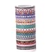 Agutape 24 Rolls Masking Washi Tape Cute Planner Sticker 3mm Slim Tapes for DIY Scrapbooking Album Paper Cards Decorative Crafts