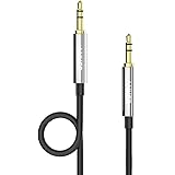 Anker 3.5mm Premium Auxiliary Audio Cable (4ft / 1.2m) AUX Cable for Headphones, iPods, iPhones, iPads, Home / Car Stereos and More (Black)