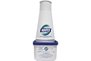 Root X - 2LB. JAR with Funnel/APPLICATOR Foaming Root Control for Sewer Lines and Septic Systems
