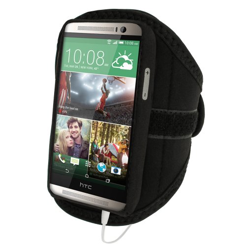 Igadgitz water resistant black sports jogging gym armba…